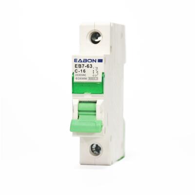 China EPB AUB1 Circuit Breaker 2 Pole 400V 63A 50/60Hz Miniature Modular Din Rail MCB With CE 6000A for sale