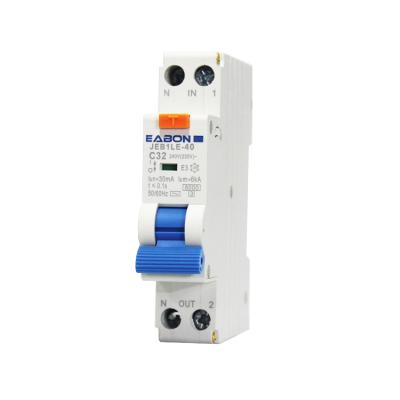 China ELCB RCCB RCBO EABON F362 Nylon Body Electronic Magnetic Type Circuit Breaker 230V for sale