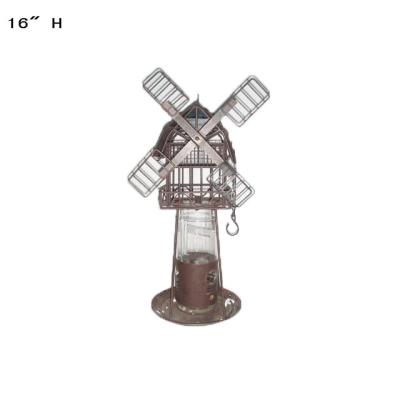 China Decorative Garden Decoration Windmills Metal Window Small Bird Feeder Wholesale for sale