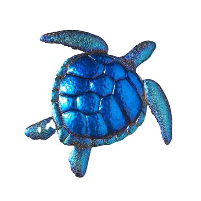 China Europe Set Of 3 Sea Turtle Wall Decor Metal Sculpture Wall Hanger for sale