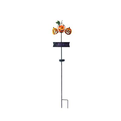 China China Solar Pumpkin Garden Stake For Hallowmas Garden Decoration for sale