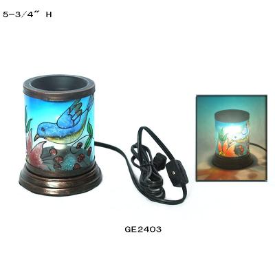 China Electric Solar Oil Burner Essential Oil Burner Aroma Oil Burner Metal and Glass ELECTRICITY Censer for sale