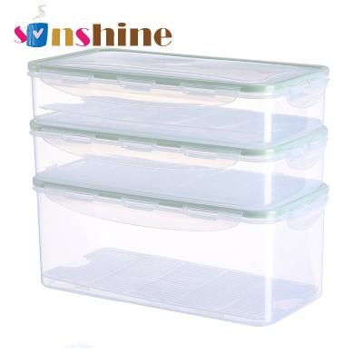 China Sinshine Selling Seal Kitchen Moisture-Proof Storage Box Freshness Keeping Plastic Transparent Hot Cool Storage Box With Lid for sale