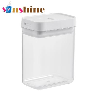 China Sinshine factory supplier transparent kitchen dry goods storage seal moisture proof freshness preservation plastic box with lid for sale