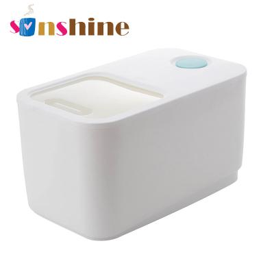 China New Arrivals Sinshine Freshness Preservation Rice Flour White Moisture Proof Storage Transparency Plastic Storage Box for sale