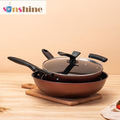 China Sinshine Sustainable 2022 Cast Thickened Non Stick 3 pcs cookingware sets for sale