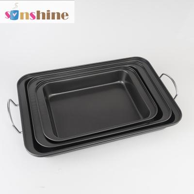 China Sustainable Sinshine Non-Stick Square Bread Cake Baking Pan Home Baking Tools With Handlesquare for sale