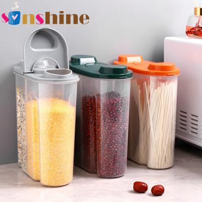 China Freshness Preservation Sinshine Kitchen Grain Storage Jar Storage Box Household Food Dried Fruit Clear Plastic Separate Storage Sealed Jar for sale