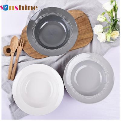 China Sinshine Viable Japanese Ceramic Creative Deep Bowl Customized Pasta Bowl Household Straw Hat Bowl Dish Pasta Tableware for sale