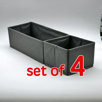 China 2L+4Lx4 Space Saving Foldable Household Nonwoven Storage Bin Sets Of 8 Collapsible Stackable for sale