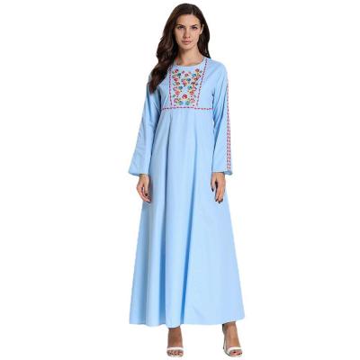 China Plus Size In Stock 4XL Muslim Dress Plus Size Kaftan Dresses Muslim Middle East Pure Cotton And Hemp Dresses for sale