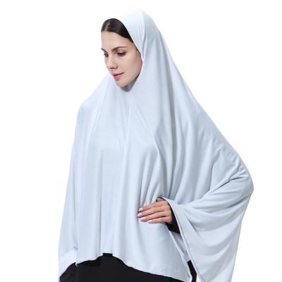 China wholesale price polyester women chador white hijab jilbab muslim hijab islamic khimar tank top long khimar for sale