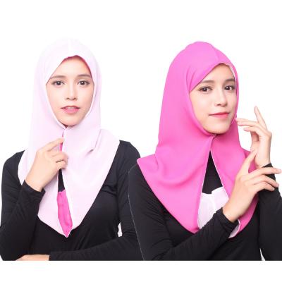 China Cheap Reversible Chiffon Jilbab Chiffon Scarf Polyester Clothing Tank Top Hijab Muslim Islamic Muslim Khimar Turban Muslim Hijab for sale