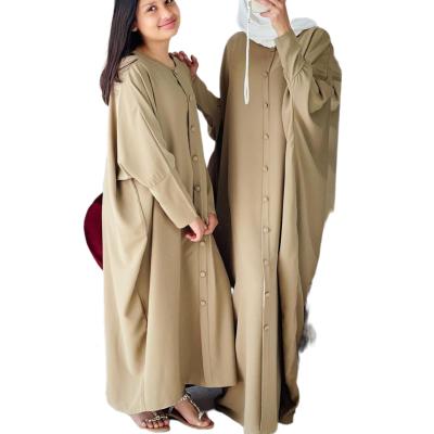 China Cheap muslim abaya dress women dry cleaning abaya muslim moroccan open abaya manxun latest for eid Mubarak for sale