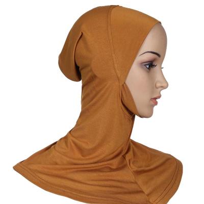 China Instant hijab wholesale polyester hijab scarf hijab hat muslim women modern underwear cheap hat online khimar with hat for sale