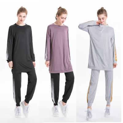 China Anti-shrink in islamic clothing muslimah activewear current islamic sportswear activewear for women sports wear long muslim for sale