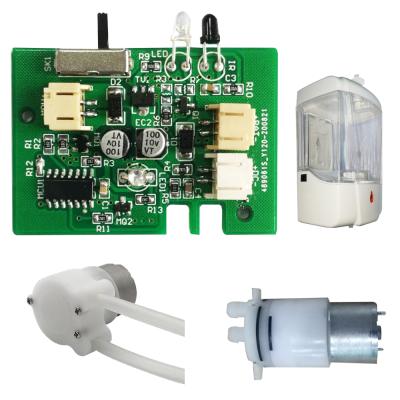 China Automatic Double Soap Dispenser Hot Sale PCB 6V Battery 5V Battery USB Power Infrared Smelling Single Double Liquid Soap for sale