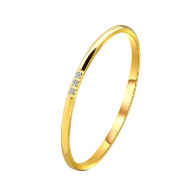 China Wholesale High Quality Gold Simple Circular Retro Twist Ring Geometric Ring CLASSIC for sale