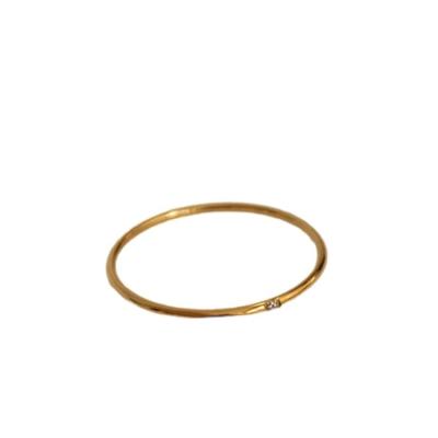 China CLASSIC Jewelry Women Ring Simple Design Open Ring Gold Plated Stainless Steel Ring for sale