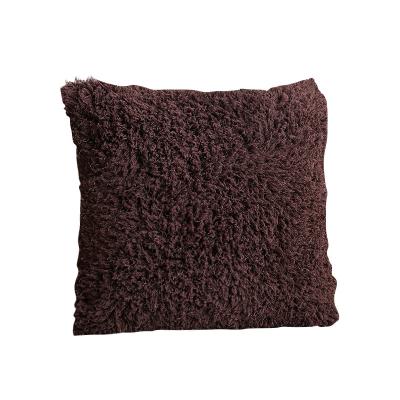 China 2022 Central Institute of Statistics anti-static Nordic style pillow plush pillow cover solid color single sofa pillow cover home sofa cushion cover for sale