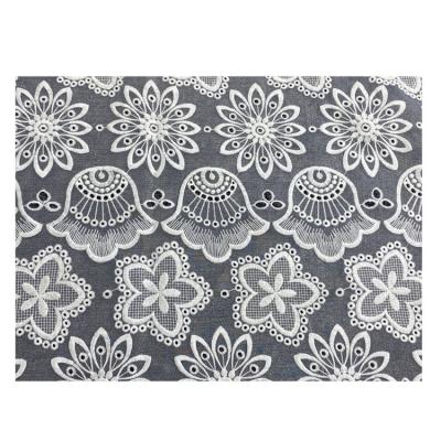 China Suitable environment price high quality cotton embroidery wedding lace fabric for sale