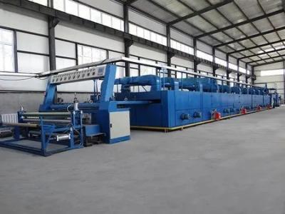 China 1800mm - 6000mm Fabric Finishing Machine Latex Backing And Hot Setting 30m/Min Finish Stenter Machine for sale