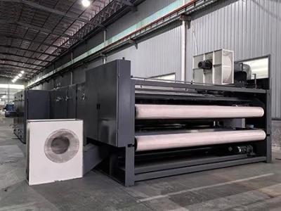 China Double Belt Fabric Oven Cooling Zone Thermal Bonding Oven For Padding Production Line for sale