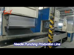 non woven fabric carpet needle punching production line 100kg/h  - 500kg/h