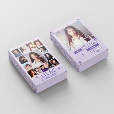 China China 55pcs/set Kpop IU Wholesale Lilac Photo Card Lomo Card for sale