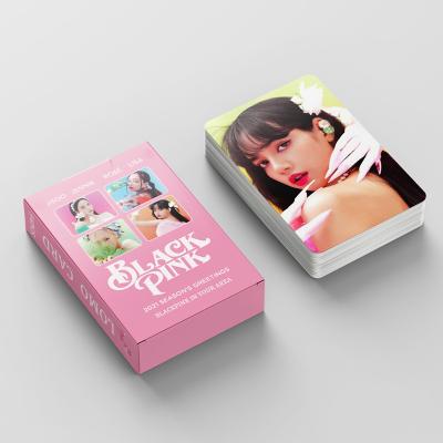 China China Wholesale 55pcs/set 2021 Season Kpop Blackpink Calendar Lomo Card Photo Greeting Card for sale