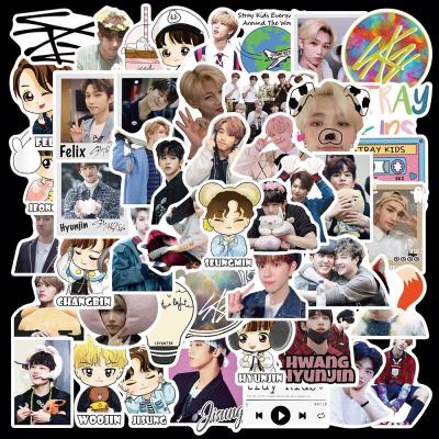 China China Wholesale 50pcs/set Kpop Idol Stray Kids Decoration Luggage Stickers for sale