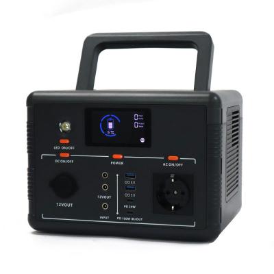 China Type C Outdoor Energy Storage Power Supply Portable 600w Mobile High Quality Lithium Battery Power Station for sale