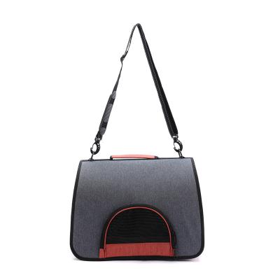 China 2021 High Quality Breathable Appearance Stylish And Durable Foldable Shoulder Pet Bag For Moving Pets for sale