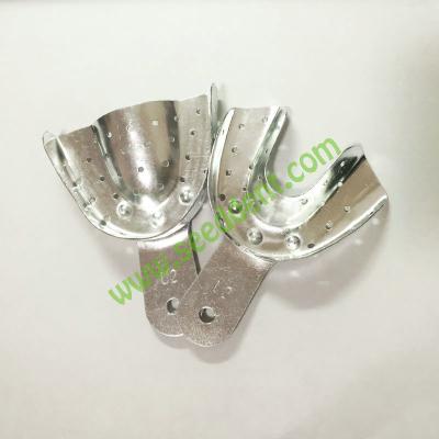 China Aluminum Dental Impression Tray with holes L / M / S /Side Teeth / Anterior Teeth  (can be autoclave) for sale