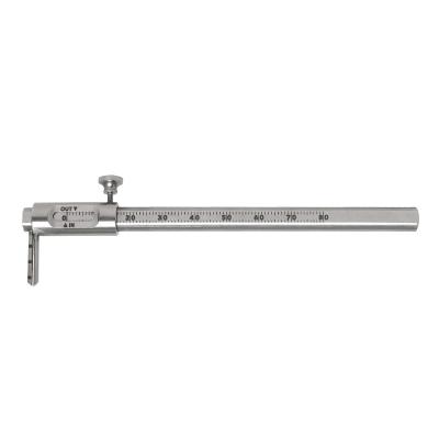 China Dental Sliding Caliper 0-80mm Implant Measuring Caliper Adjustable Vernier Dental Calipers for sale