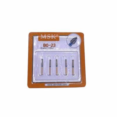 China Dentistry Clinic Dental Implant System Dental products Golden Diamond Burs 5pcs/Pack Similar to Endoscopic Burs for sale