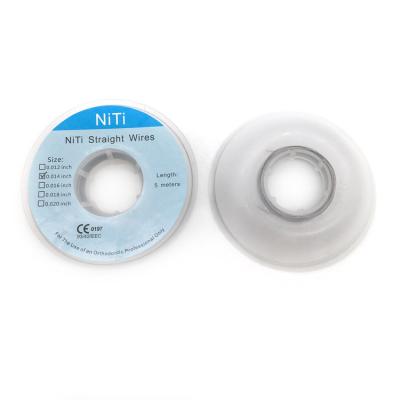 Китай Dental Orthodontics Super Elastic 0.014 0.016 Orthodontic Niti Archwires 5 Meter Spool Straight Long Round 5M Niti Wires продается