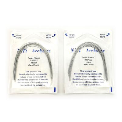 China Dental Orthodontic Super Elastic Niti Arch Round Rectangular Wires / Orthodontic Arch wire for sale