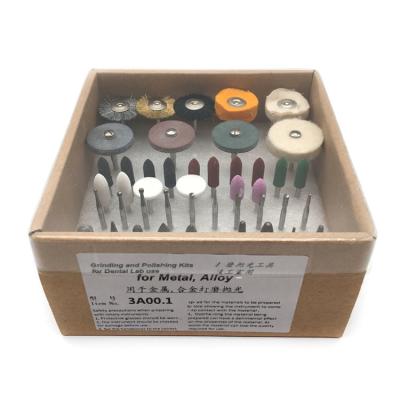 China Dental HP Burs Kit Carbide Cutters Silicon Polisher Rubber Wheel Polishing Brushes For Grinding or Polish Metal or Alloy for sale