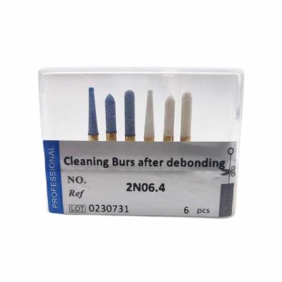 China Dental High quality Cleaning burs after debonding Dental Diamond Burs kit Dental Lab instrument tools 6pcs/kit for sale