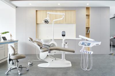 China Disinfection dental chair with three stage water filtration and air disinfection dental unit equipment with autoclave for sale