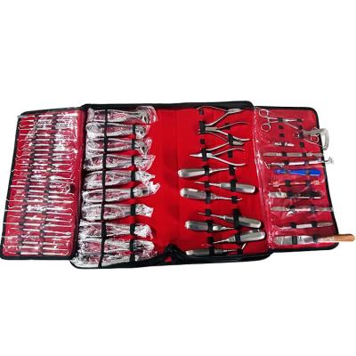 China Oral Dental Surgery Tooth Extraction Instruments Dental Medical Products Hand Surgery Instruments Set Kit 60pcs/set for sale