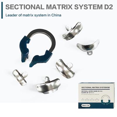 China Dental Orthodontic Products Molding Film Clips High Temperature Resistant Dental Tools Sectional Matrix System D2 en venta