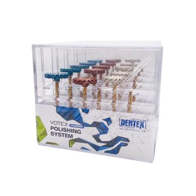 China Dental Consumables Tools Laboratory Dental Contouring Polishing Brush Wheel Buffs VOTEX Diamond Polishing Discs for sale