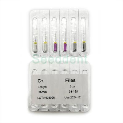 China Dental Endo C+ FILE files 6pcs/pack SE-F021 for sale