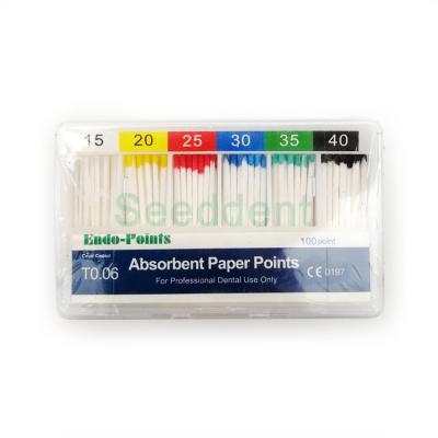 China Dental endo absorbent Paper Points 06 Taper 100 Point SE-G007 for sale