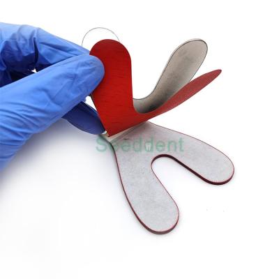 China SE-B026 Dental Clinic Uesd Articulating Paper (Horse Shoe type) Blue & Red Paper for sale