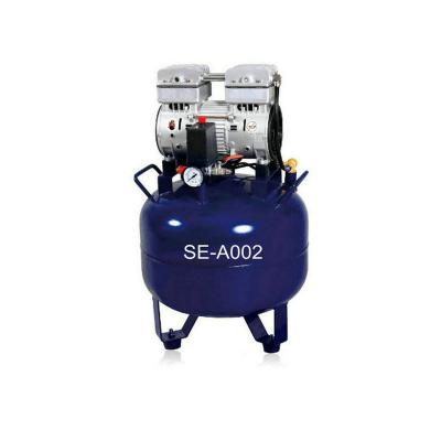 China Silent Oilless Air Compressor 840W one for two unit 32L SE-A002 for sale