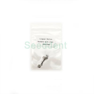 China Dental Orthodontic Lingual button Bondable with cleat 10pcs/bag for sale