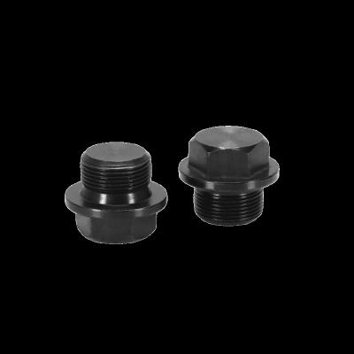 China Hot Sale Industry M10 Hex Head Carbon Steel Oxidized Black Pipe Plugs DIN910 for sale